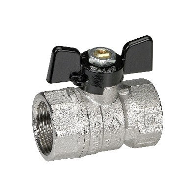 VALVOLA A SFERA FF CON FARFALLA Misura: 1" DN 25 F-BRICO