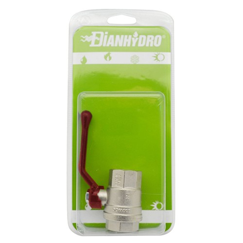 VALVOLA A SFERA FF CON LEVA BLISTER Misura: 3/4" DN 20 PN 40