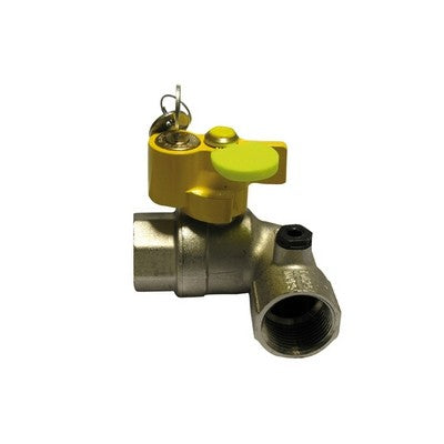 VALVOLA A SFERA GAS FF A SQUADRA CON SERRATURA Misura: 1" DN 25