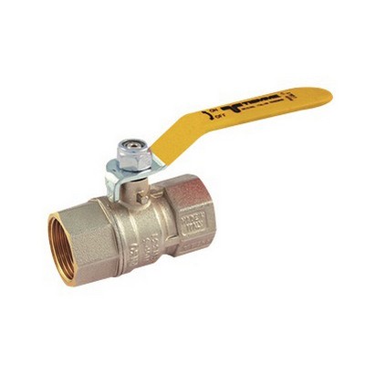 VALVOLA A SFERA GAS FF CON LEVA PIATTA Misura: 3/4" DN 18