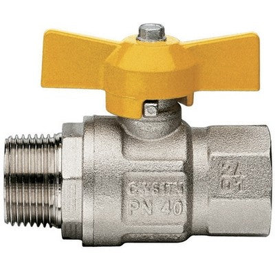 VALVOLA A SFERA GAS MF A FARFALLA MOD. LONDON Misura: 1/2" DN 15