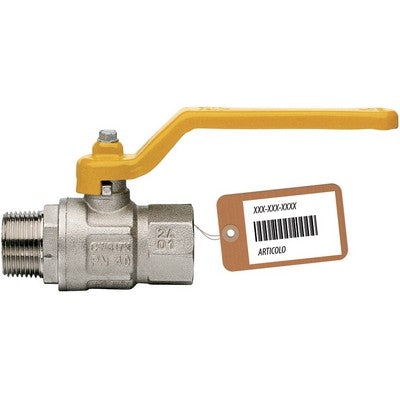 VALVOLA A SFERA GAS MF CON LEVA LUNGA MOD. LONDON F-BRICO Misura: 3/4" DN 20