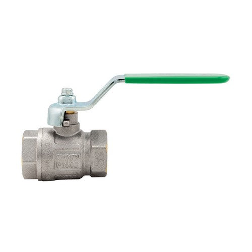 VALVOLA A SFERA IDEAL DVGW FF CON LEVA PIATTA PASSAGGIO TOTALE Misura: 1/2" (DN 15) 50 bar / 725 psi