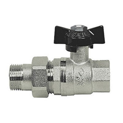 VALVOLA A SFERA MF CON BOCCHETTONE A FARFALLA Misura: 1"1/4 DN 32 PN 40