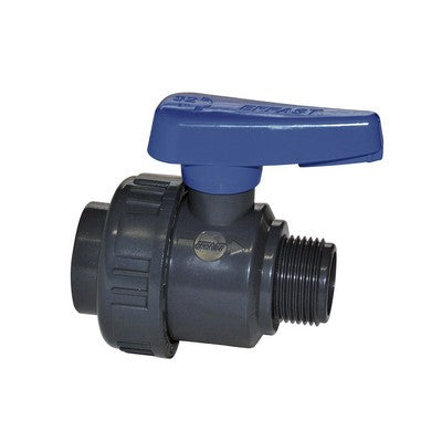 VALVOLA A SFERA MONOGHIERA IN PVC CON FIL. MF Misura: 1"