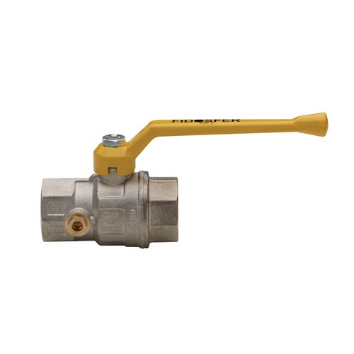 VALVOLA A SFERA PER GAS A PASSAGGIO TOTALE DIRITTA C/PRESA PRESSIONE Misura: 1"1/2 DN 40