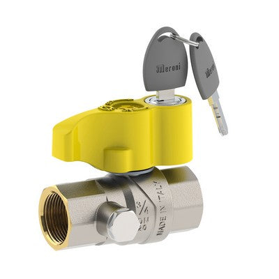 VALVOLA A SFERA PER GAS ATT. FF CON SERRATURA Misura: 1" DN 25