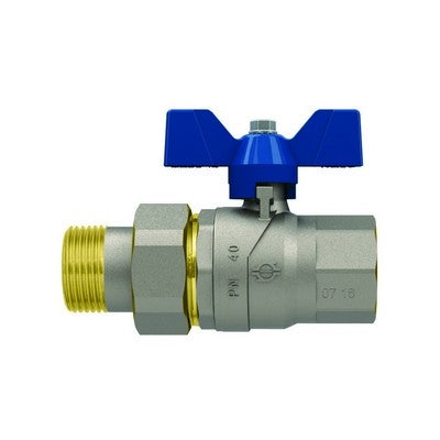 VALVOLA A SFERA P.T. CON FARFALLA EVOLUTION FEMMINA-BOCCHETTONE Misura: 1"1/4 DN 32 PN 25