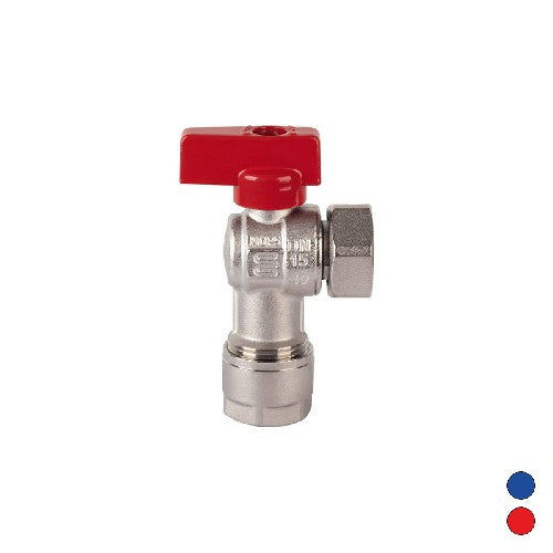 VALVOLA A SQUADRA CON KIT PER MULTISTRATO Misura: 3/4" x 20 Leva Blu