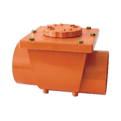 VALVOLA ANTIRIFLUSSO IN PVC ARANCIO MF Misura: Diam. 110