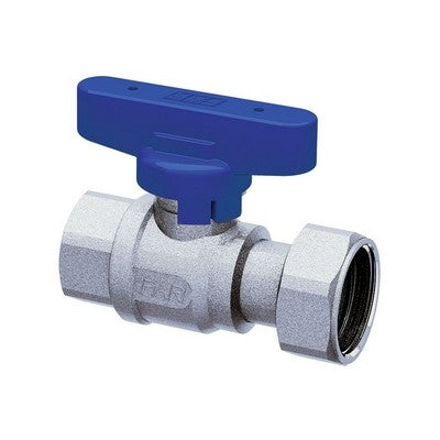 VALVOLA D'INTERCETTAZIONE A SFERA F-F CROMATA CON CALOTTA MOBILE Misura: 1/2" - 3/4"