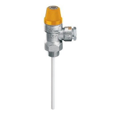 VALVOLA DI SICUREZZA COMBINATA TEMPERATURA E PRESSIONE Misura: M 3/4" x Diam. 22 6 bar