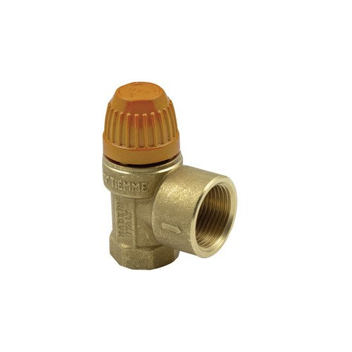 VALVOLA DI SICUREZZA PER SISTEMI SOLARI TERMICI Misura: 1/2" x 1/2" 2,5 bar