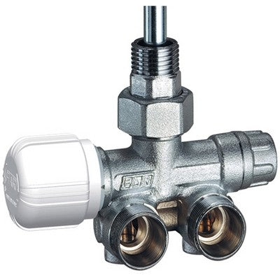 VALVOLA MONO-BITUBO TERMOSTATIZZABILE SQUADRA DX C/BOCCHETTONE (FAR) Misura: Diam. 1/2