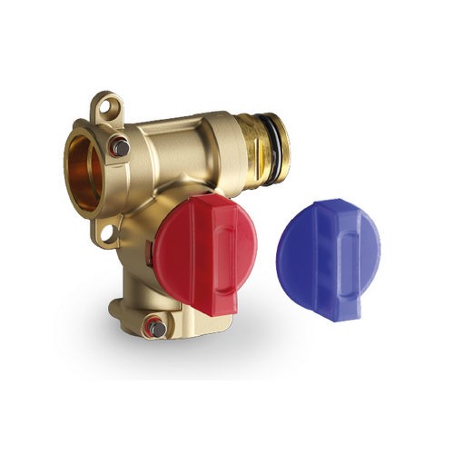 VALVOLA T4 DN10 TEE F13 FFM DX Misura: Connessione F13 DN10
