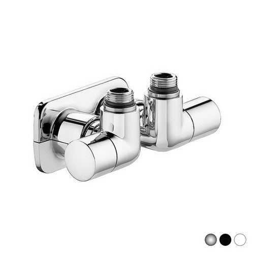 VALVOLA TERMOSTATIZZABILE DETENTORE A DOPPIA SQUADRA VERSIONE DX Misura: 1/2" 23 p.1,5 Cromo