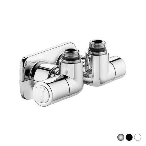 VALVOLA TERMOSTATIZZABILE DETENTORE A DOPPIA SQUADRA VERSIONE SX Misura: 1/2" 23 p.1,5 Cromo