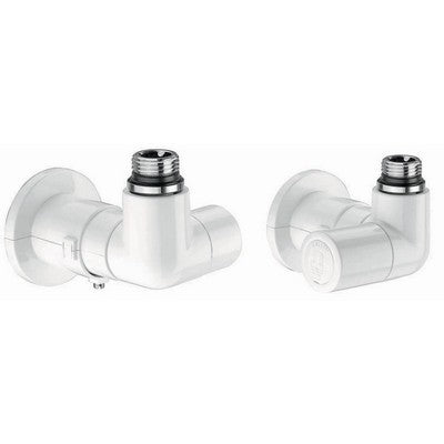 VALVOLA TERMOSTATIZZABILE + DETENTORE DOPPIA SQUADRA BIANCO VERSIONE D Misura: 1/2" 23 p. 1,5 Bianco