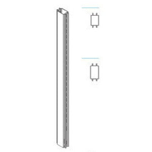 ZAF PIANTANA BIFACC GONDOLA 9XH140CM GRIGIA