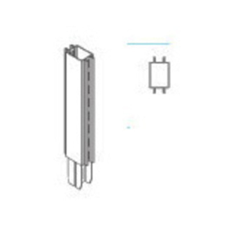 ZAF PROLUNGA P/PIANTANA GONDOLA GRIGIA CM 7,2X47H
