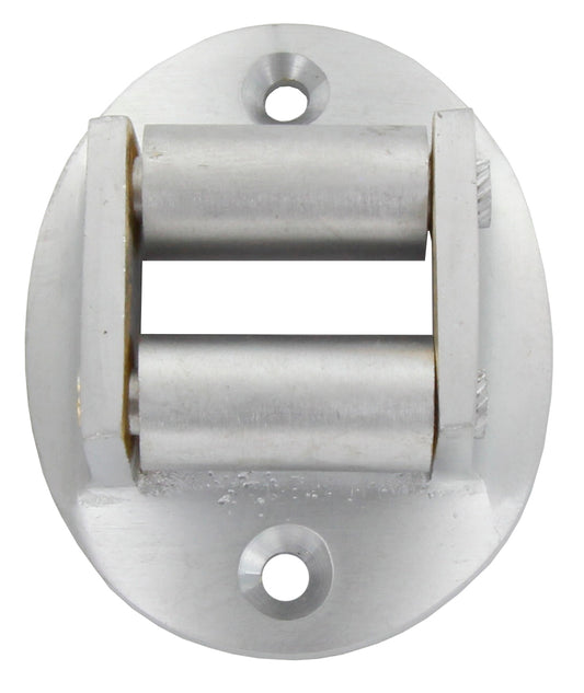 GUIDACINGHIA OVALE OTTONE CROMO SATINATO*