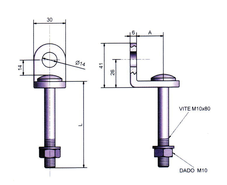 POTENT OCCHIOLO FISSO X LUCCHETTI MM.26/74