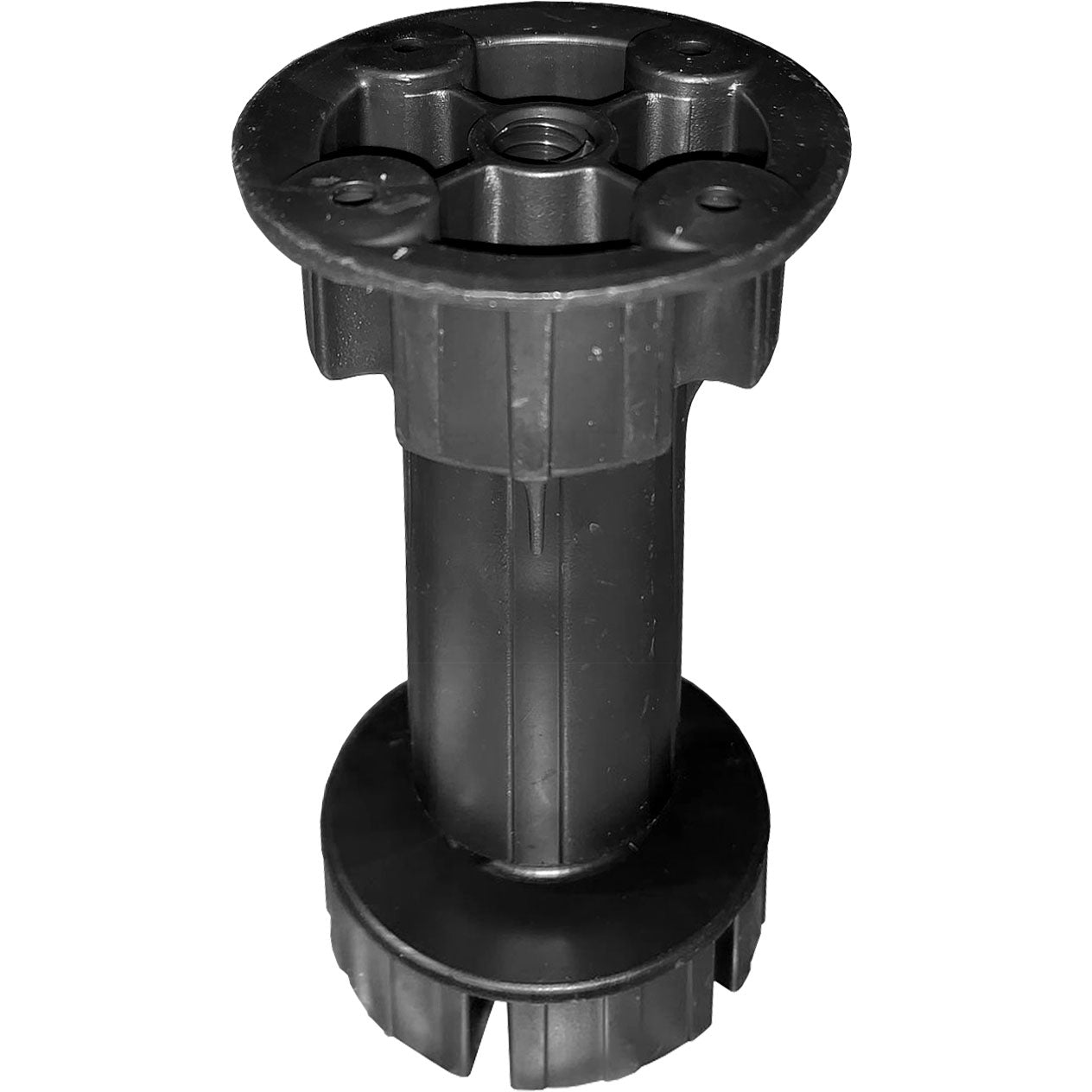 PIEDINO IN PLASTICA D.30 CM 12 COL. NERO (CF 4PZ)