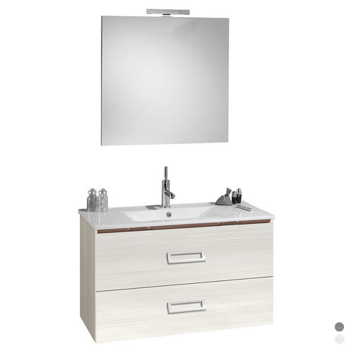 MOBILE BAGNO SOSPESO "FANTASY" CON LAVABO E SPECCHIO CM.90            