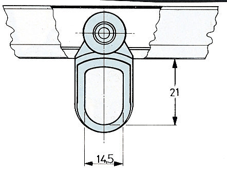 OMGE CARRELLO NYLON ART.903 C/2 RUOTE NYLON