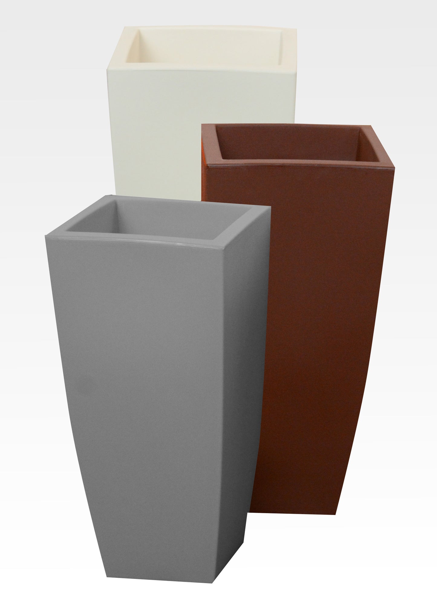 VASO HOME QUADRO CM.33X33X70H.GHIACCIO