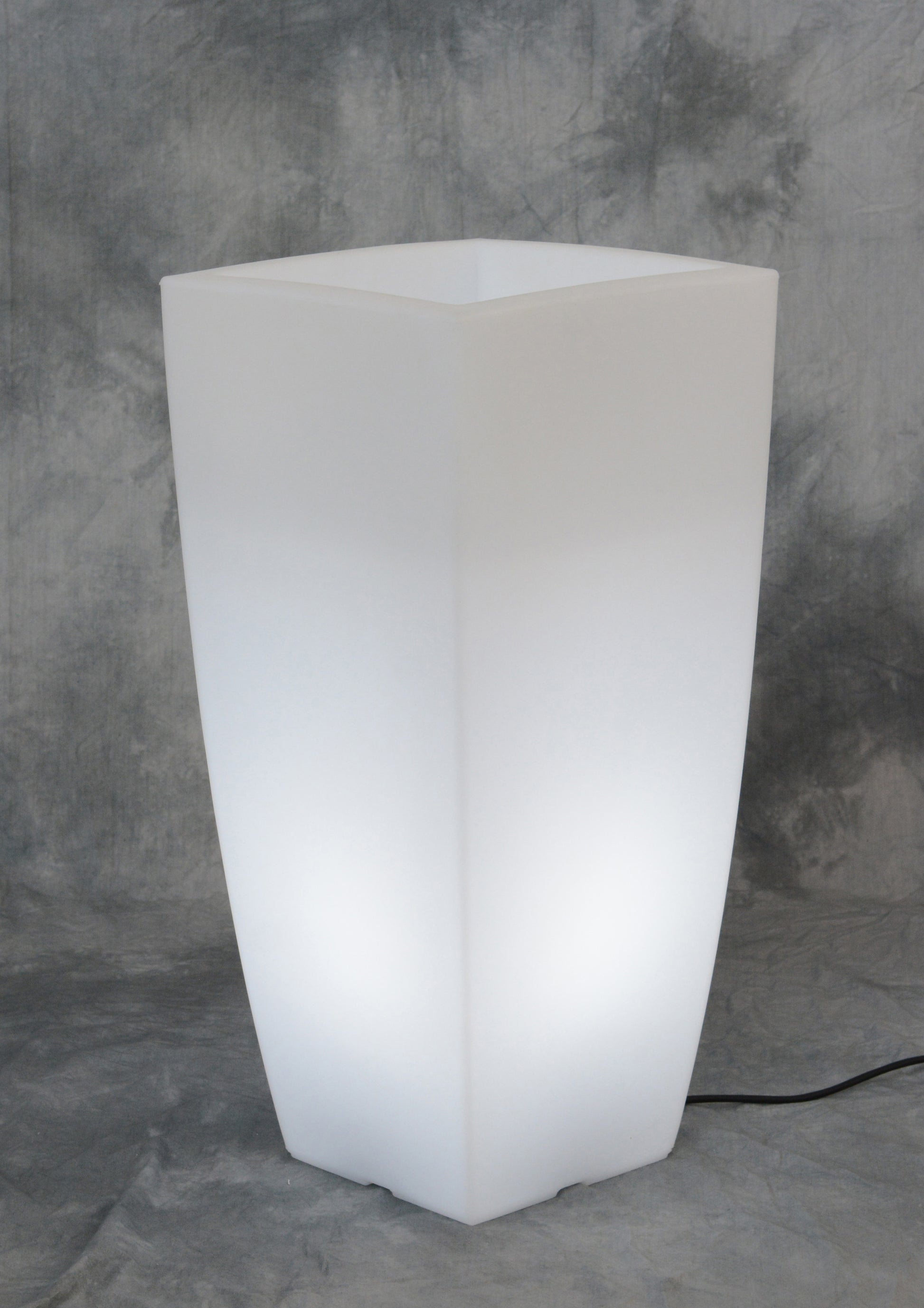 VASO HOME LIGHT QUADRO CM.33X33X70 GHIAC/BIA