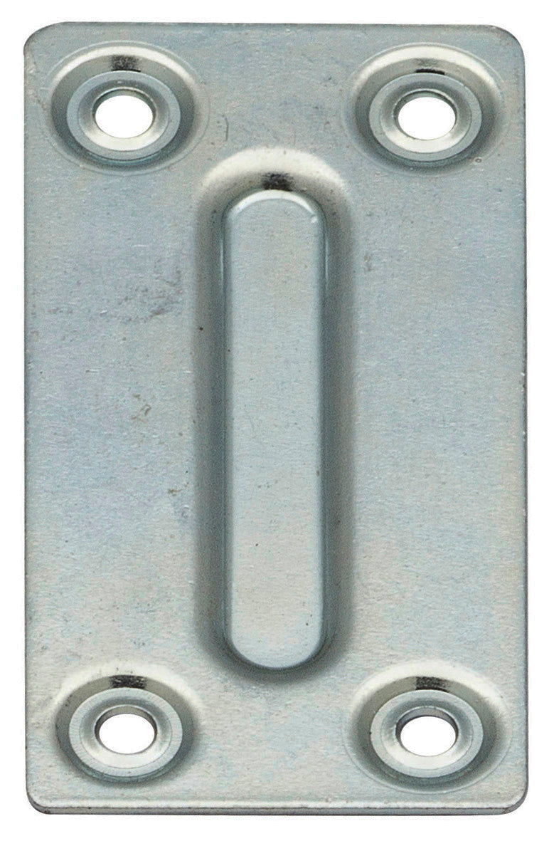 PIASTRINA RETTANGOLARE ZINCATA CM.3,5X7