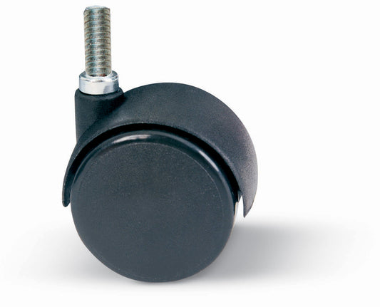 RUOTA NYLON GEMELLARE C/PERNO 8MA-15 MM.40*