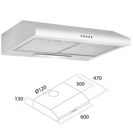 CAPPA ELETTRICA X CUCINA CM.60