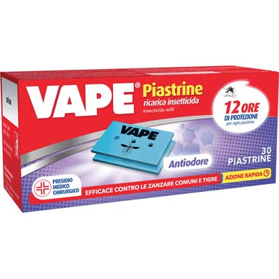 PIASTRINA ANTIODORE ZANZARE VAPE MAT