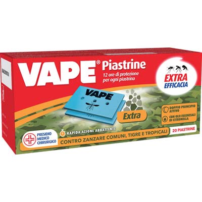 PIASTRINA ZANZARE TIGRE E TROPICALI VAPE MAT