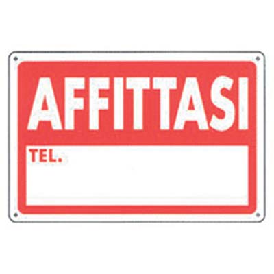 TARGA SEGNALETICA AFFITTASI