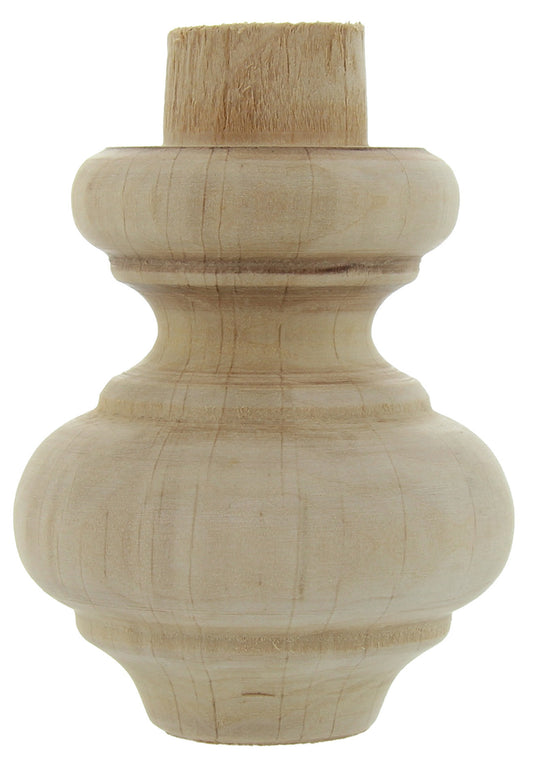 PIEDE LEGNO ONTANO ART.53012 MM.52X75