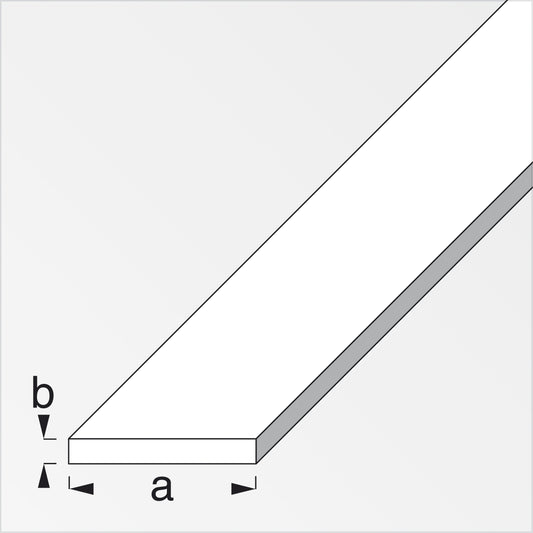 PROFILO BIANCO H.200 PIATTO 15X2