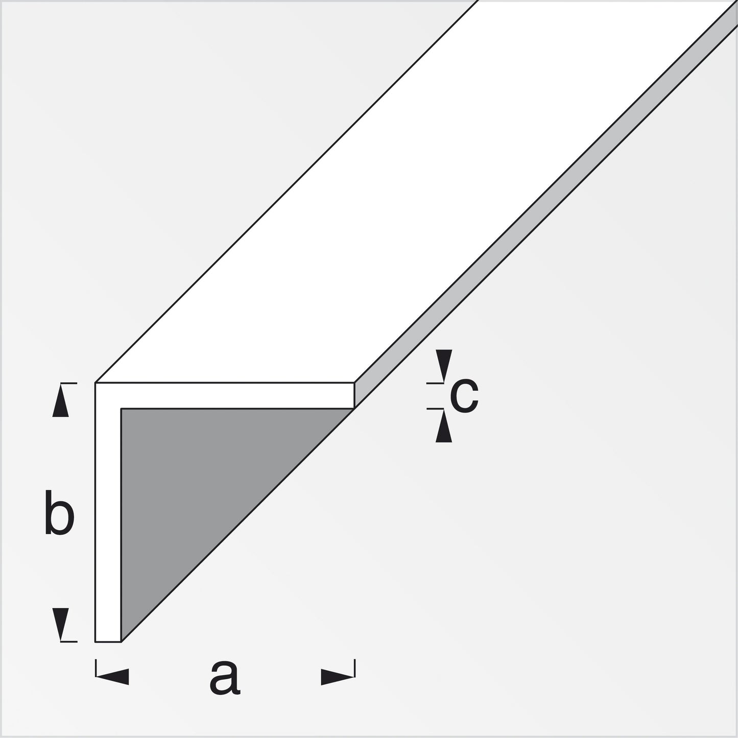 PROFILO BIANCO H.200 ANGOLARE 10X10X1