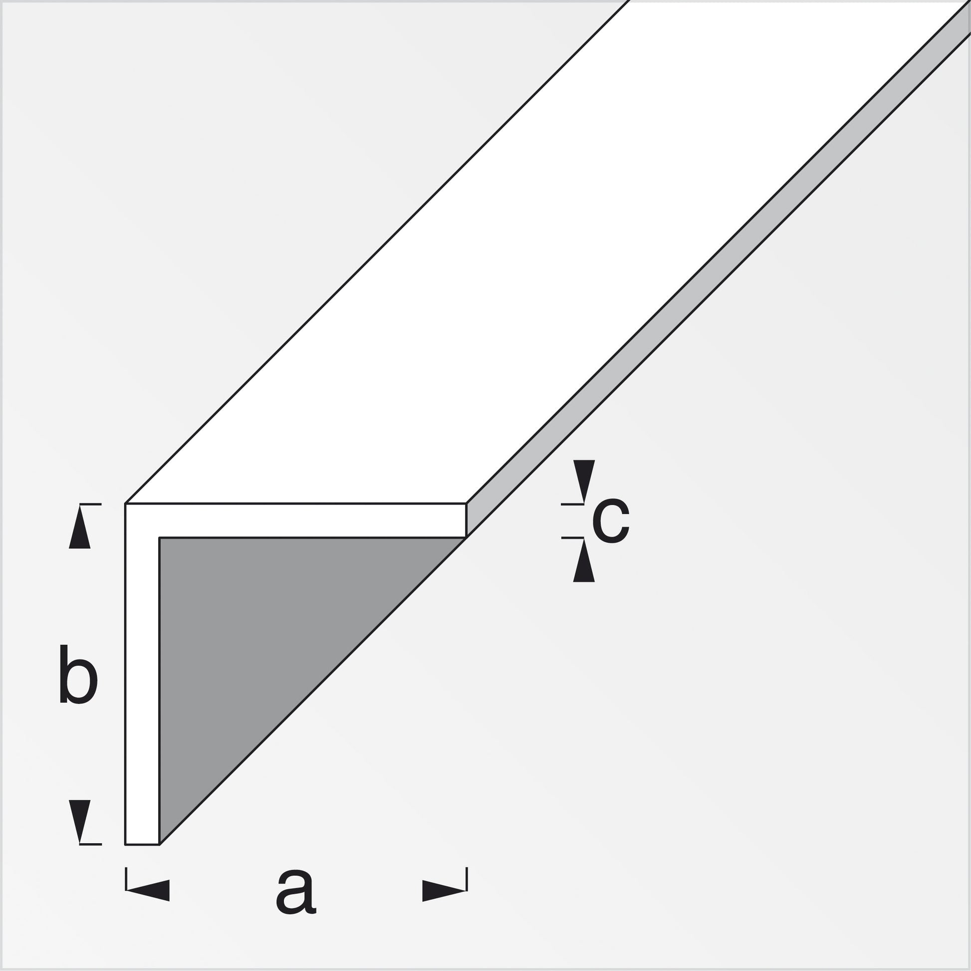 PROFILO BIANCO H.200 ANGOLARE 25X25X1