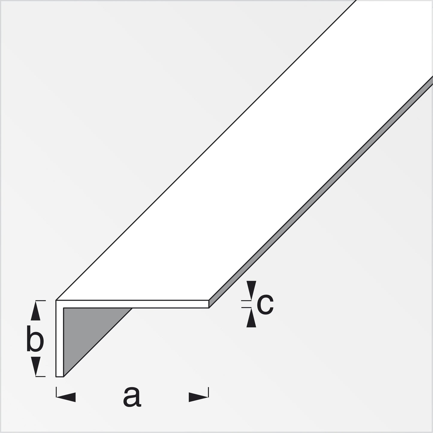 PROFILO BIANCO H.200 ELLE 15X10X1