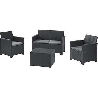 SET RATTAN EMMA LOUNGE KETER