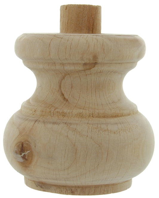 PIEDE LEGNO GREZZO ART.53008 MM. 80X75