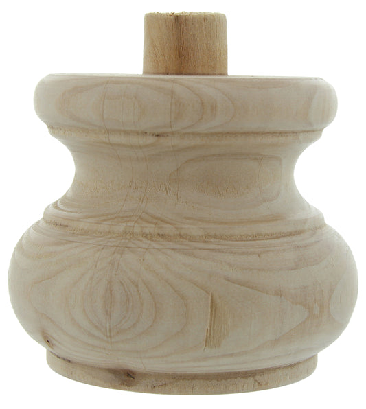 PIEDE LEGNO GREZZO ART.53008 MM.95X75