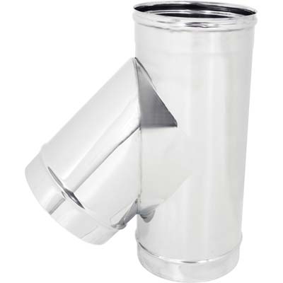 TUBO A TEE 135Â° MMF ACCIAIO INOX AISI 304
