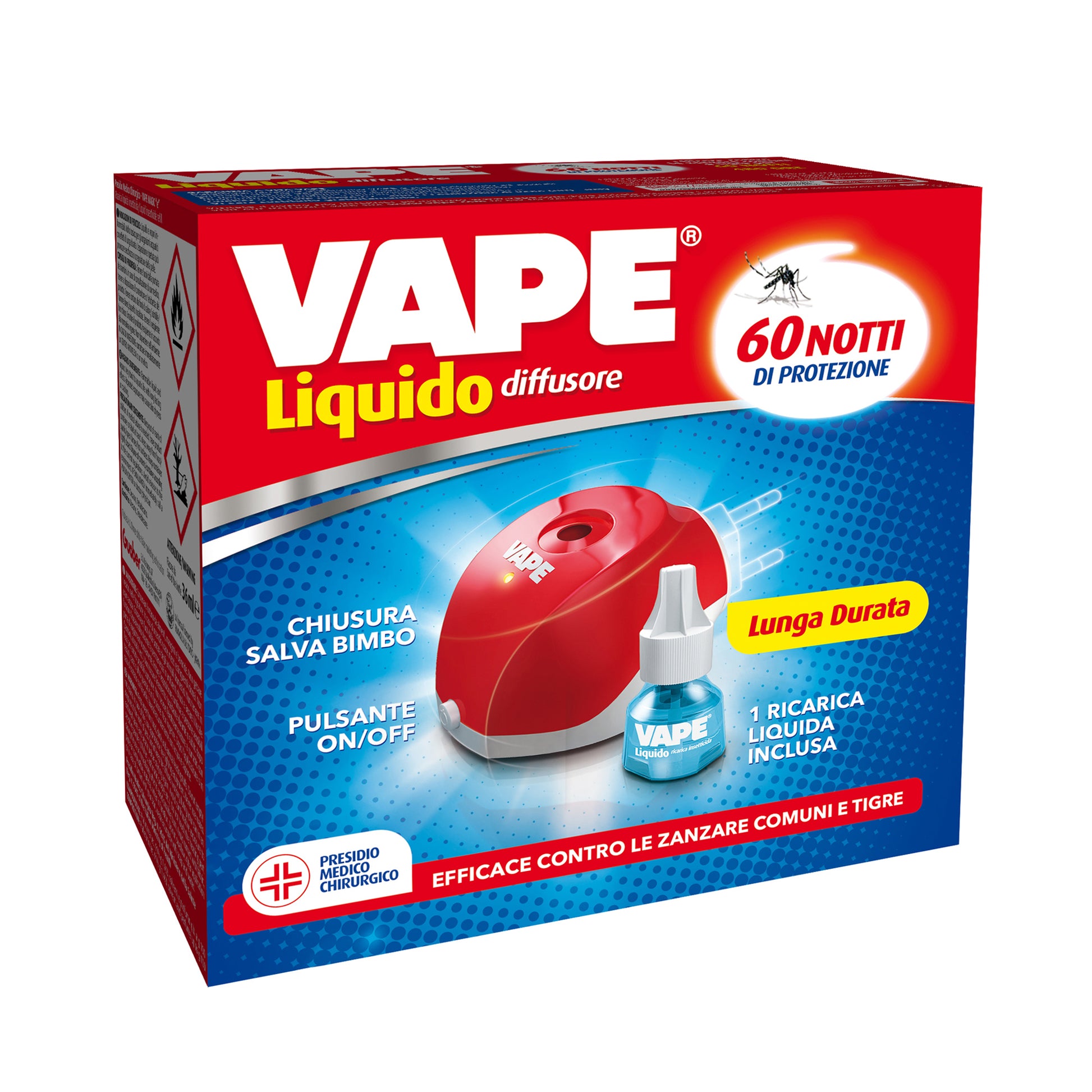 VAPE MAGIC ELETTROEMANATORE+LIQUIDO 60 NOTTI