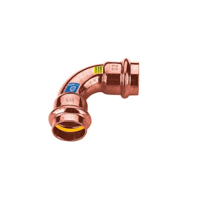 CURVA IN RAME A PRESSARE  90° FF ACQUA/GAS                            
