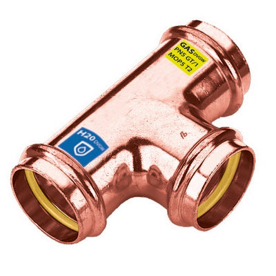 T IN RAME A PRESSARE FFF ACQUA/GAS                                    
