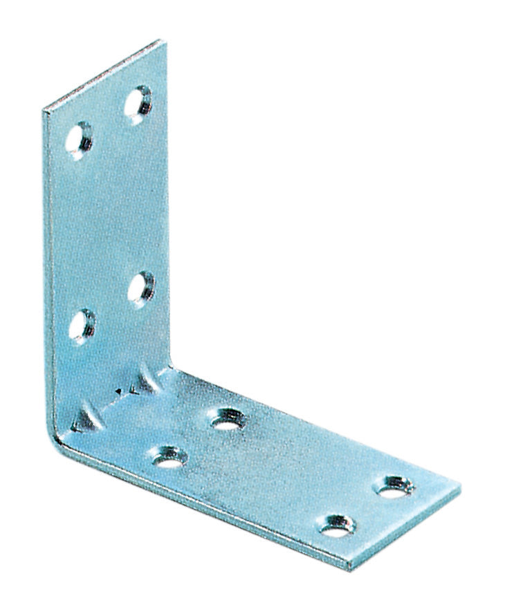 PIASTRINA ZINC.AD ANGOLO 8 FORI CM. 5X5**